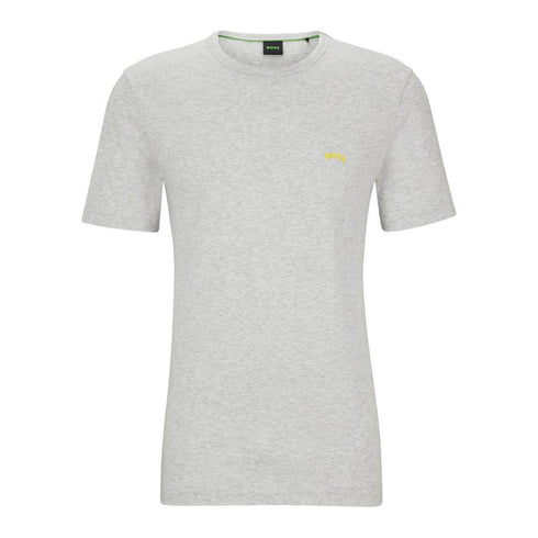 CAMISETA GRIS TEE CURVED HUGO BOSS